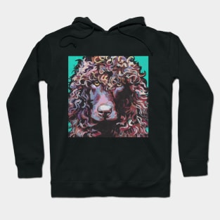 Irish Water Spaniel Fun Dog bright colorful Pop Art Hoodie